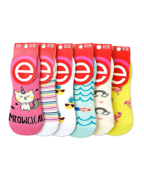 Pack 3 Medias Elemento Invisibles No Se Ven Algodón Fantasia Sin Toalla Art.023