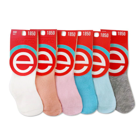 Pack 3 Medias Soquete Elemento Algodón Suave Sin Toalla Bebe Art.1850