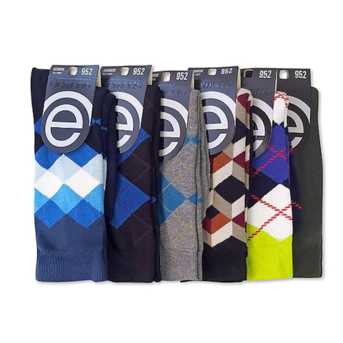 Pack Por Mayor 6 Medias Elemento Media Caña Algodón Fantasia Vestir Casual - comprar online
