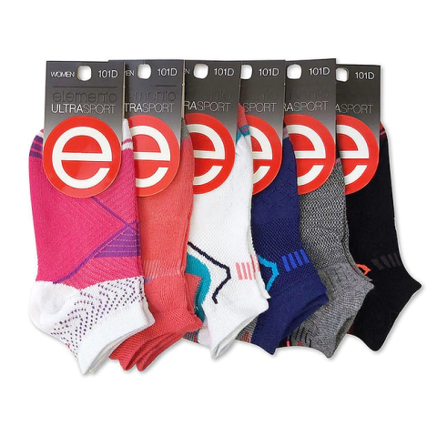 Pack Por Mayor 6 Medias Elemento Algodón Invisibles Running Mujer Art.101D