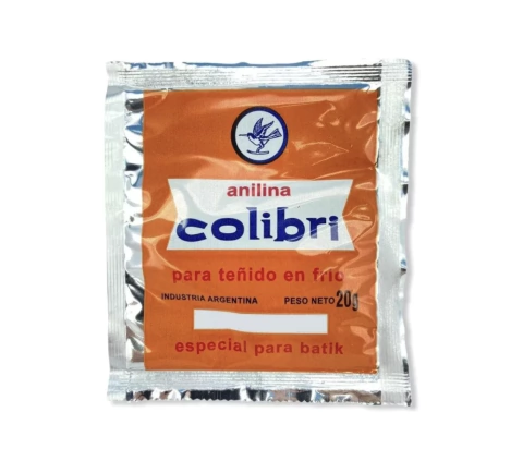 Anilina Colibri Para Teñido En Frio Para Ropa Varias Telas