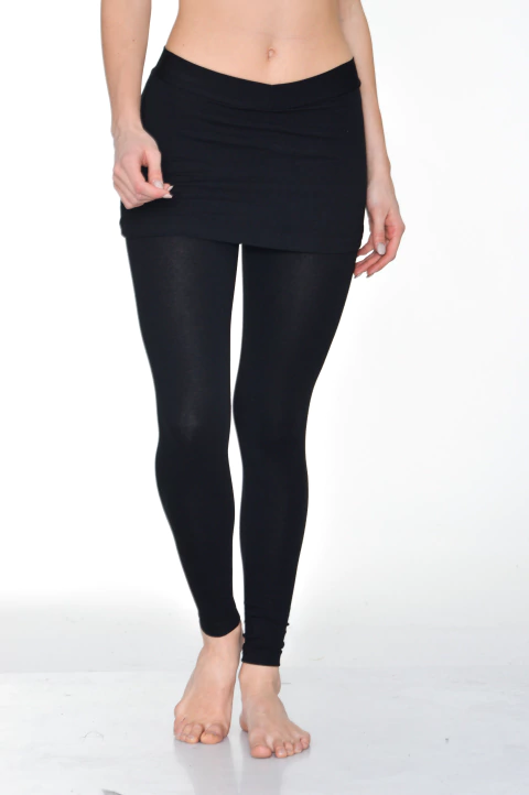 Calza Chupin Con Pollera Algodón y Lycra Tiro Medio Niñas Art.9336 - comprar online