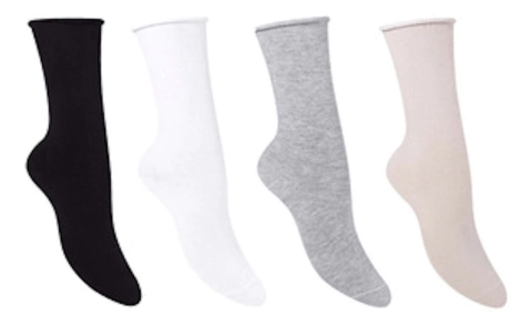 Medias Sayer Algodón Media Caña Puño Sin Elastico Soft Art.235
