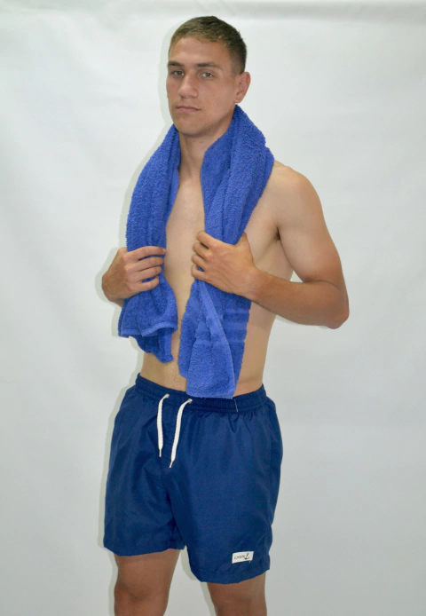 Malla Short De Baño Corto London Lisa Con Bolsillos y Suspensor Hombre Art.500