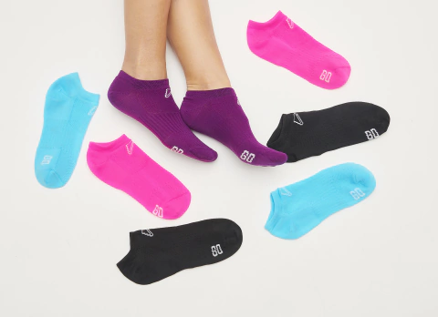 Pack Por Mayor 6 Medias Floyd Invisibles Microfibra Running Mujer Art.712