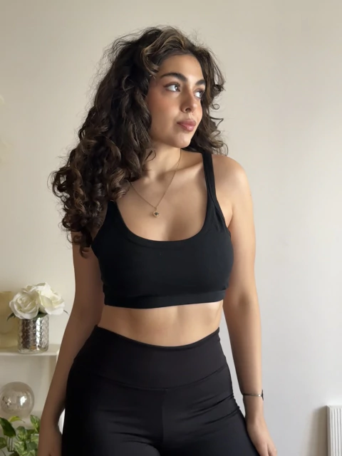 Corpiño Top Algodón y Lycra Sin Aro Basico Doble Tela T85-110 Art.5700 - comprar online