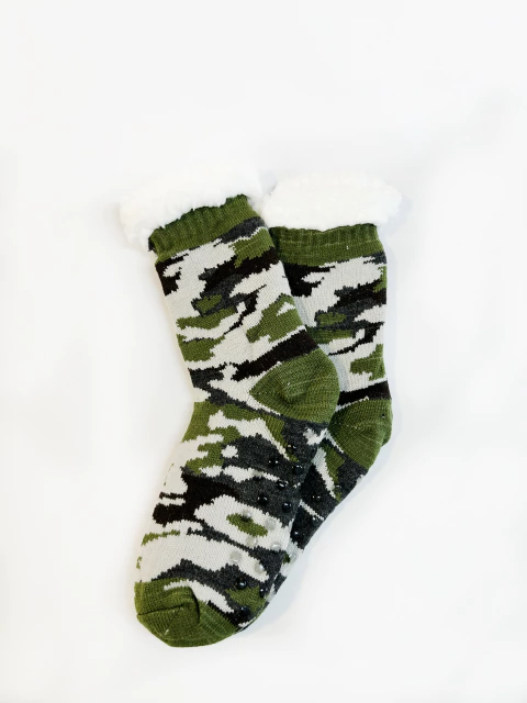 Medias Pantuflas PantuMedias Con Corderito y Antideslizante HOMBRE Art.1676 - comprar online