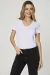 Remera Tres Ases Manga Corta Algodón Ribb Escote V Mujer Art.4002