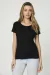 Remera Tres Ases Manga Corta Algodón Ribb Liso Mujer Art.4001 - comprar online