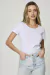 Remera Tres Ases Manga Corta Algodón Ribb Liso Mujer Art.4001
