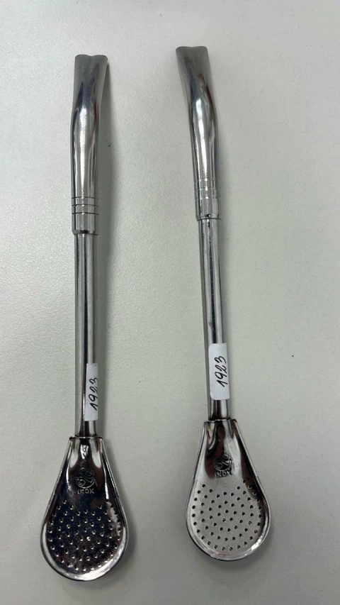 Bombilla Larga Pico de Loro Con Cucharyl Acero Inoxidable Art.1923 - comprar online