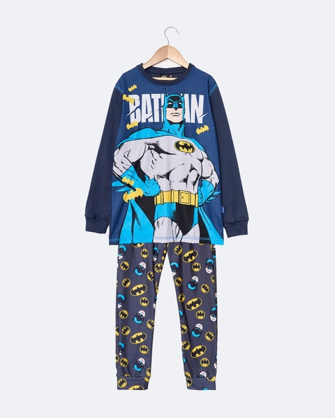 LIQUIDACIÓN Pijama Batman Dc Oficial Manga Larga Algodón Nene Art.87010 - comprar online
