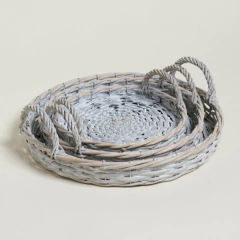 bandejas redondas salix white - comprar online