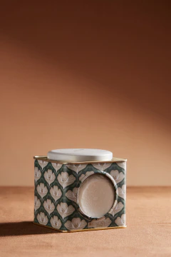 Lata Verde Floral
