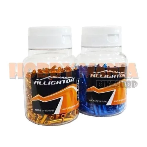 Terminales Topes Cable Bici Alligator X500 Colores Botella