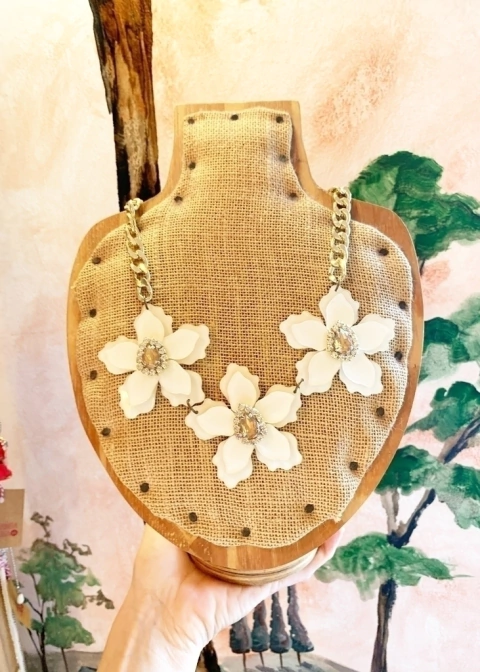 Collar ARUBA BEIGE DORADO