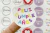 STICKERS FELIZ CUMPLEAÑOS X 9 UNIDADES