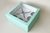 BENTO BOX CON 5 CUPCAKES AQUA- 22X22X9CM