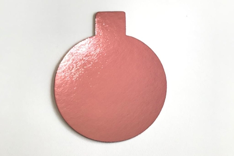 DISCO CON PESTAÑA 10CM ROSE GOLD X10 UNIDADES