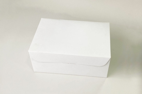 CAJA REVERSIBLE 23.5X16.5X10CM BLANCA/KRAFT