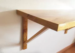 Escritorio Madera Paraiso Con Mensulas