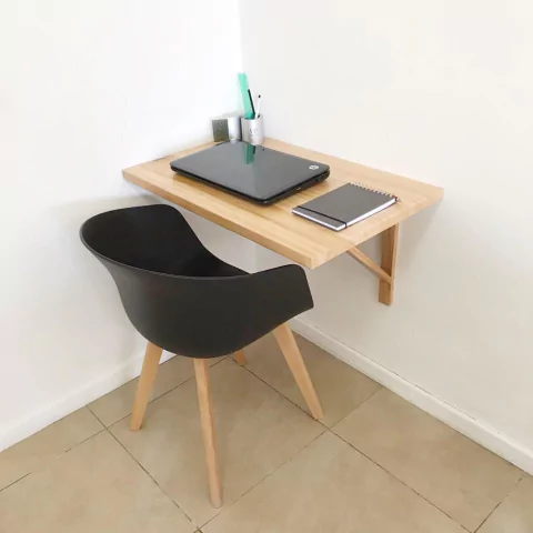 Escritorio Madera Paraiso Con Mensulas