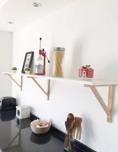 Imagen de Estantes con Ménsulas Melamina Blanca