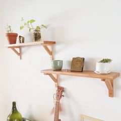 Estantes con Ménsulas Madera Paraiso