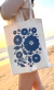 Totebag Flores azules