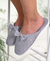 Pantuflas con Moño Gris Melange - comprar online