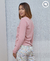 Remera Bianca Pima Rosa - BATHINDA