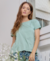 Remera Lucy Pima Aqua - comprar online