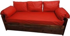 Juego Cubre Divan Ecocuero / 5 Almohadones + Funda( ART 3607)