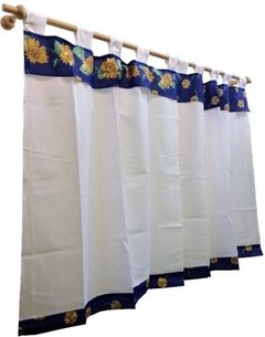 Cortina De Cocina 2 Paños Blanco Optico(2507) en internet