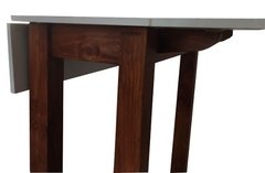 Mesa Libro Plegable De Pino 80x80 Tapa Blanca( ART TEX 6066) - comprar online