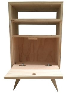 Mesa De Luz Vintage 2 Estantes + Puerta(ART TEX 0004) - comprar online