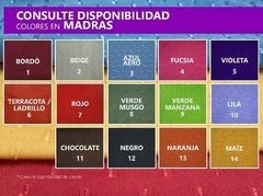 Funda Futon 3 Cuerpos Madras / Gross Varios Colores(ART 2690) - DIR-TEX