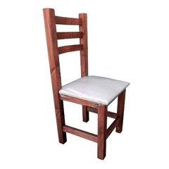 Juego De Comedor Pino Mesa + 4 Sillas Tapizadas Ecocuero( COMBO DE MESA Nº 1) - comprar online