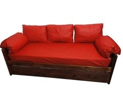 Divan Cama 1pza + Carrito, Colchones, Almohadones Y Funda
