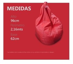 Puff Fiaca Grande Cuero Ecologico Varios Colores( ART 1614) - DIR-TEX