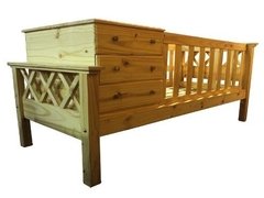 Cama Cuna Funcional Turquita - Madera Maciza( ART CHA6036)