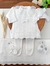 Saída maternidade Luísa branca - Gigi Bambini | Loja Online de Roupas de Bebê Recém-Nascido 
