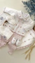 Conjunto Helena branco e rosa - loja online