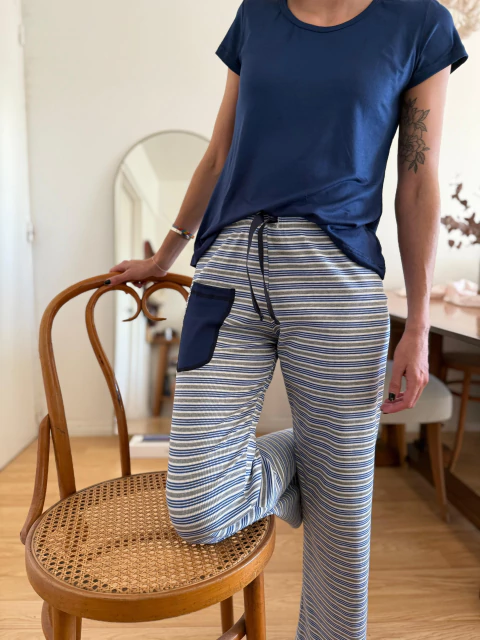 Océano | Conjunto manga corta pantalón largo - comprar online