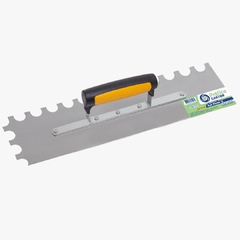 DESEMPENADEIRA ACO PRATICA 10X35CM DENTE "U" CABO PLASTICO- 513