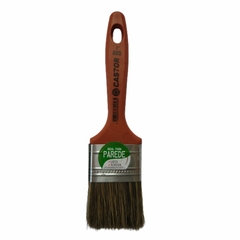 Trincha prática 400 com cabo marrom e cerda cinza, 2 polegadas, ideal para pintura de parede