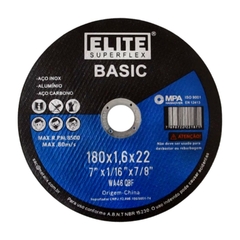 Disco de Corte Elite para Inox 180x1,6x22mm