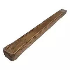 Cabo de martelo pesado de madeira de 35 cm, com acabamento rústico e formato retangular.