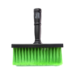 Broxa retangular plástica grande Compel 12x75x180 mm, com cabo plástico resistente, ideal para pintura e acabamento em grandes superfícies