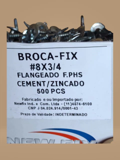 Parafuso Broca Fix Flange PH Zinc 08x3/4 C 500 Unidades na internet